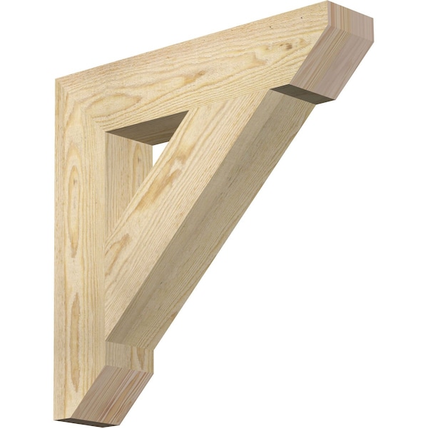 Ekena Millwork Traditional Slat Rough Sawn Bracket, Douglas Fir, 4"W x 20"D x 20"H BKT04X20X20TRA06RDF - main